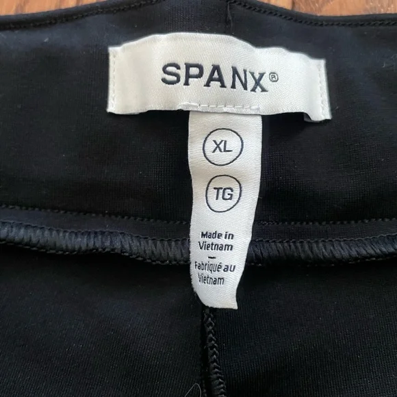 SPANX Perfect Ponte Black Flared Stretch Pants Women’s Sz XL - Picture 8 of 11